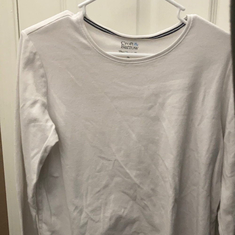 FINAL MARKDOWN Classic croft and barrow long sleeve T-shirt xl